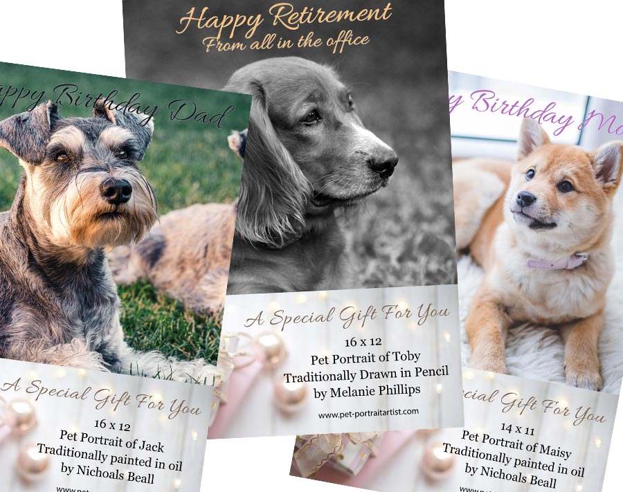 Pet Portraits Gift Vouchers