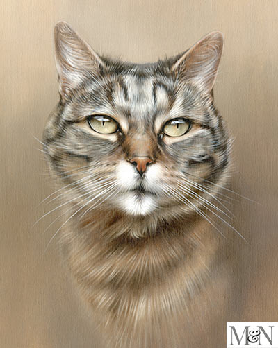 cat paintings oil