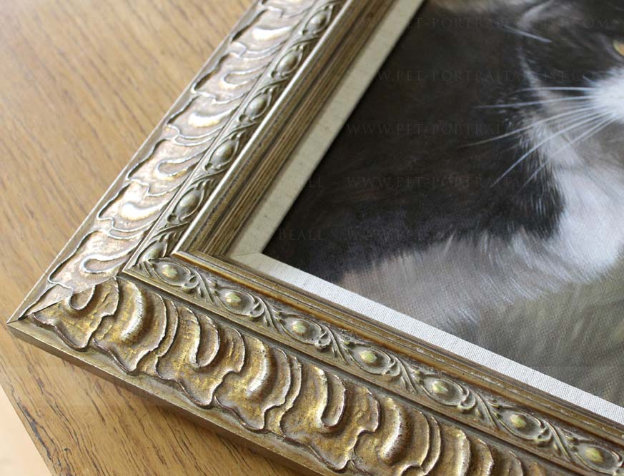 Cat Portraits in Oil Framed