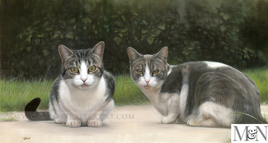 Cat Portraits in Oil by Nicholas Beall