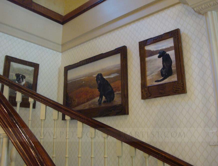 The portraits displayed in our cleints home