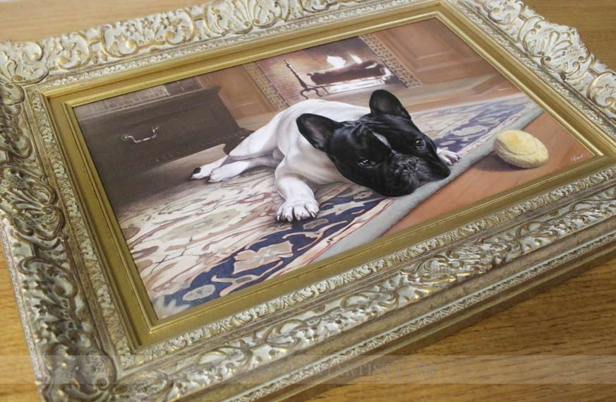 French Bull Dog Portraits Framed