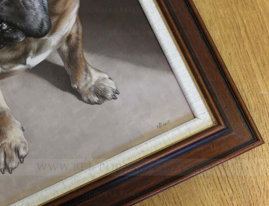 Oil Pet Portraits Framed