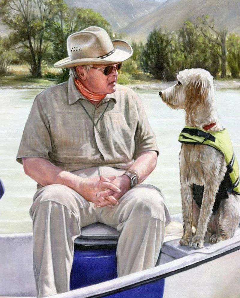 Portrait Displayed in Client's Home