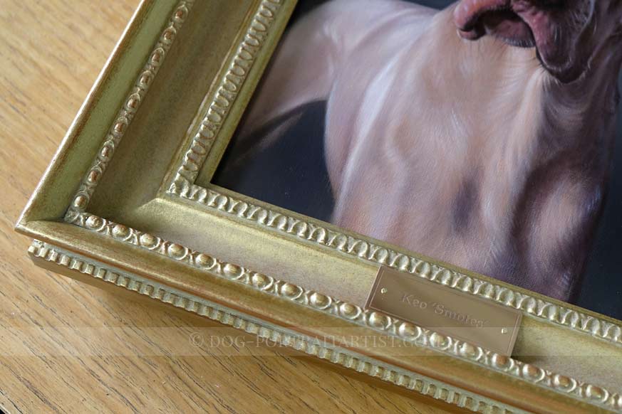Weimaraner Portrait Framed