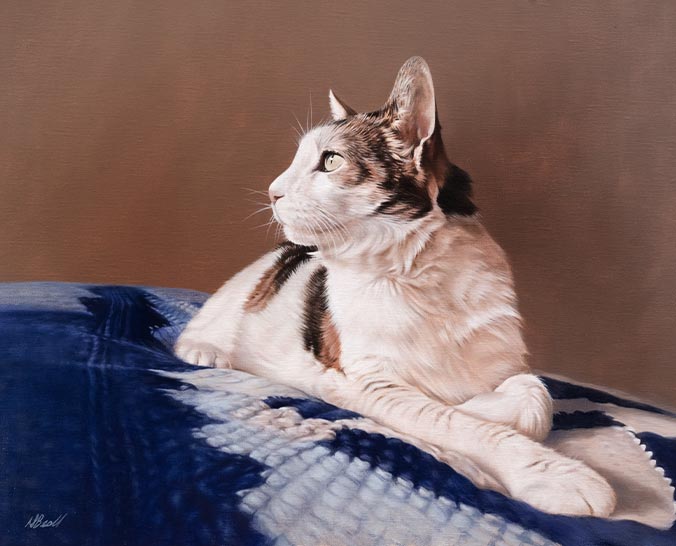 Oil painting of a Cat