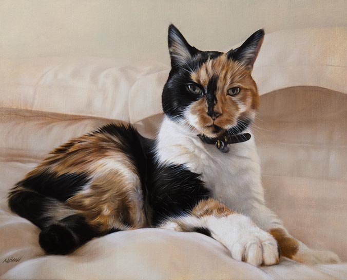 Oil painting of a Cat
