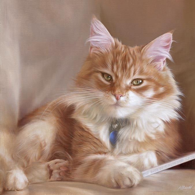 Oil painting of a Cat