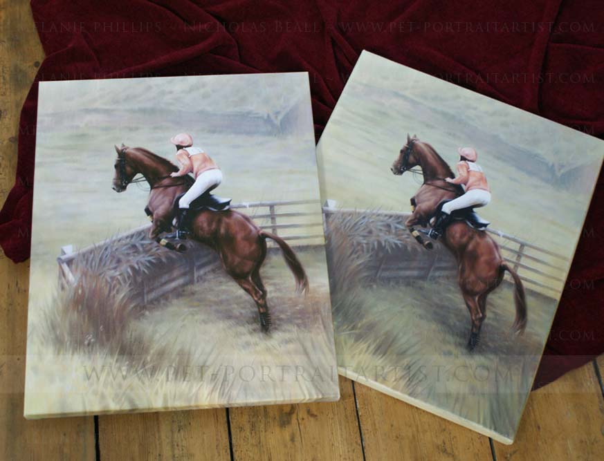Horse Jumping Portrait and Print