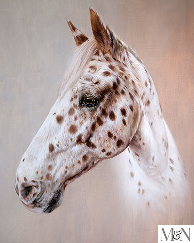 horse oil portrait painting