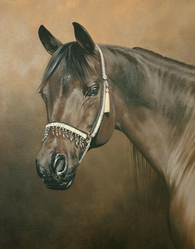 Eric, oil horse portrait by Nick Beall