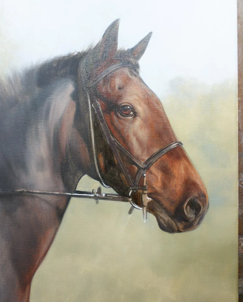 Oil Painting of Horse – Underpainting Oil Painting of Horse – Underpainting