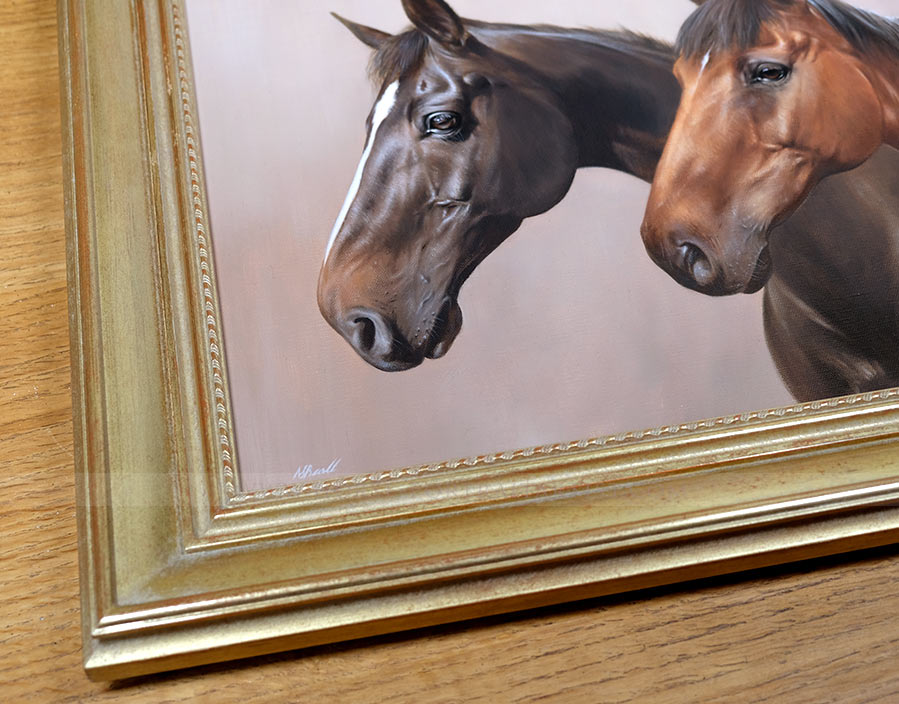 Horse Painting Double Portrait