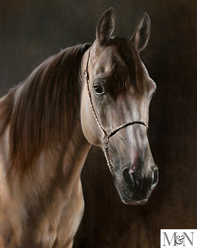 horse painting oils