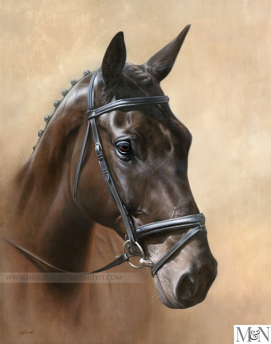 Horse Portrait in Oil
