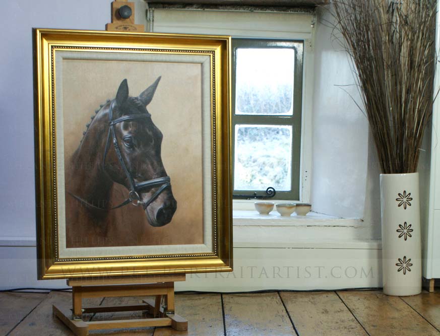 Horse Portrait in Oils on the Mini Easel