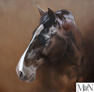 large horse oil painting 
