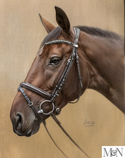 oil horse portrait
