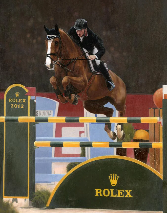 CC Top the horse, oil painting by Nicholas Beall