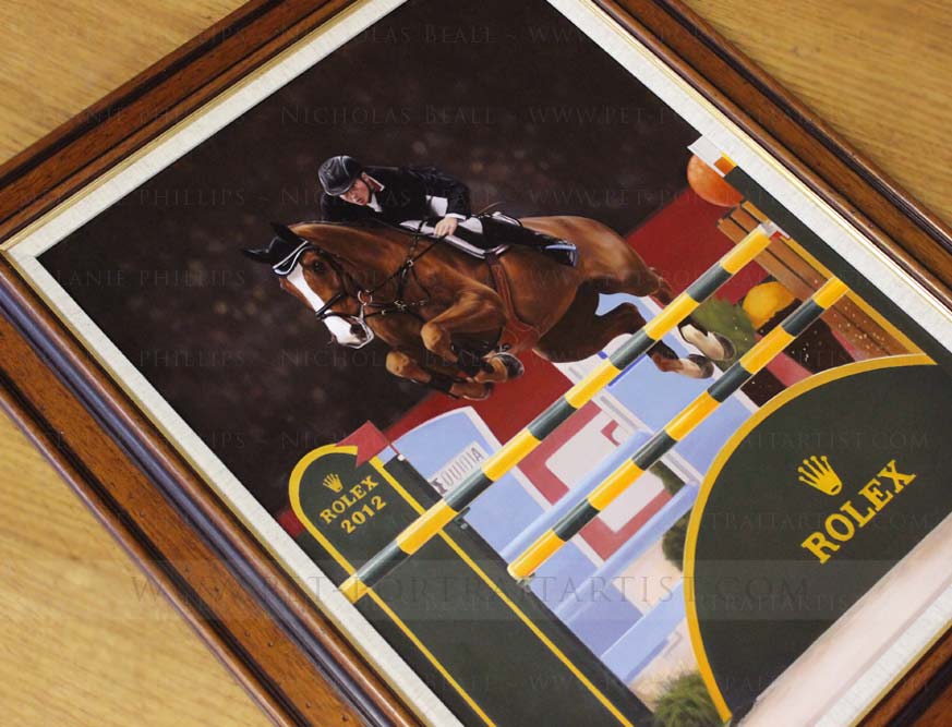 Framed Horse Portraits by Nicholas Beall