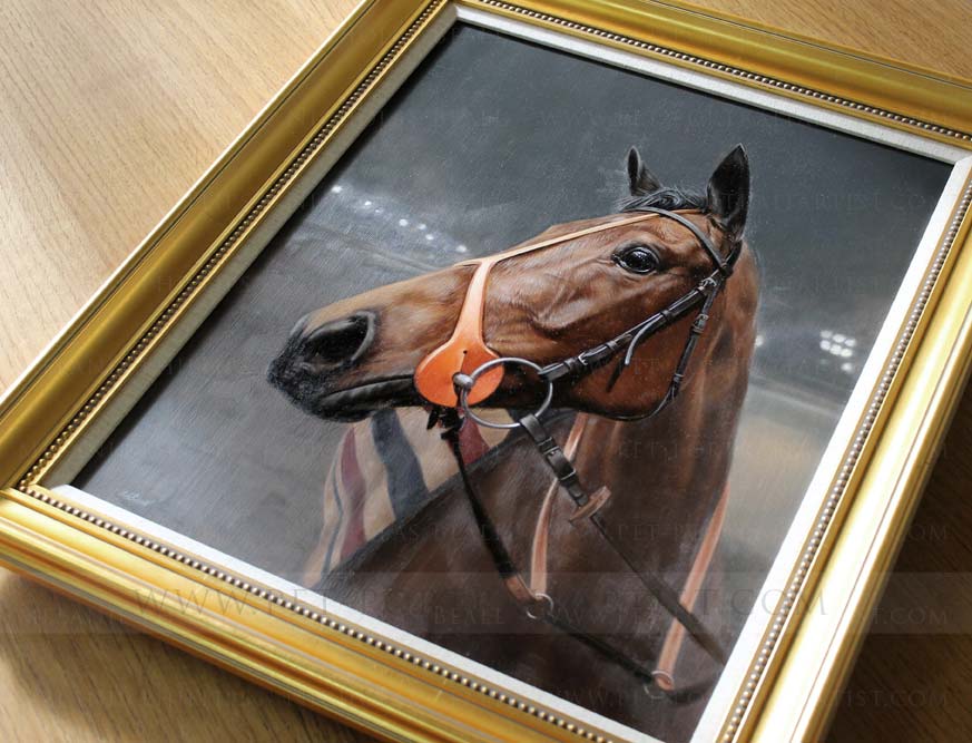horse portrait framed