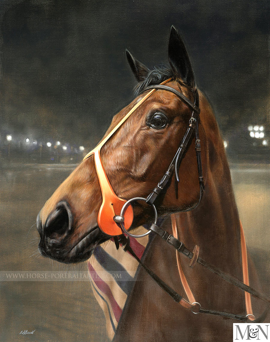 Race Horse Portrait by Nicholas Beall