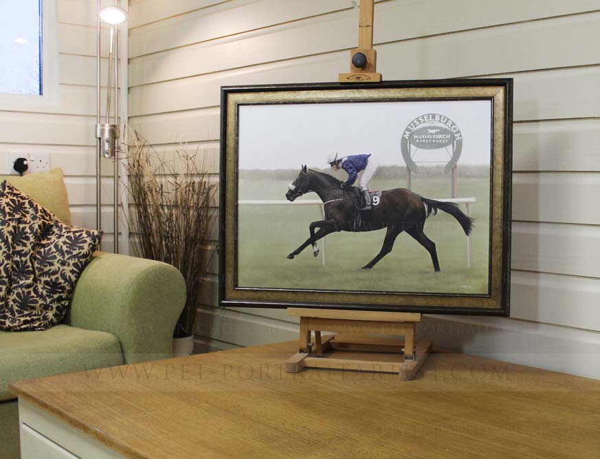 racehorse portraits framed