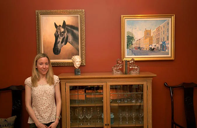 Horse oil portrait wedding commission