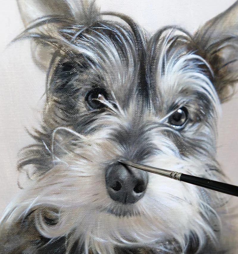 Pet Portrait Oil Painting