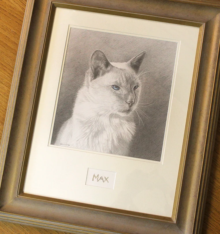 Ashes Incorporation Service Pet ashes being carefully incorporated into memorial portrait artwork