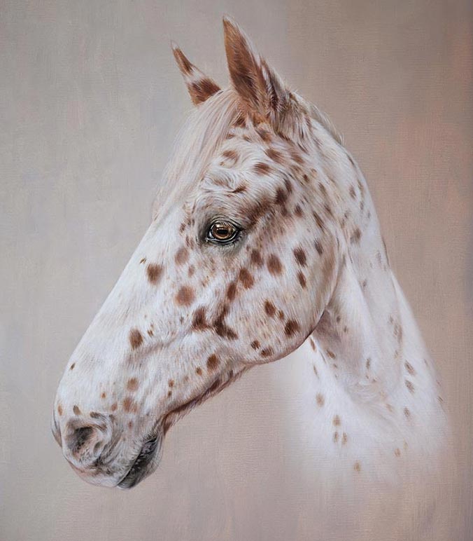Oil painting of a Horse