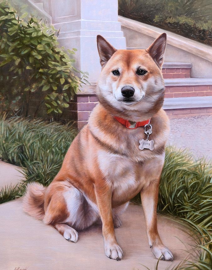 Oil painting for Harlan Crow