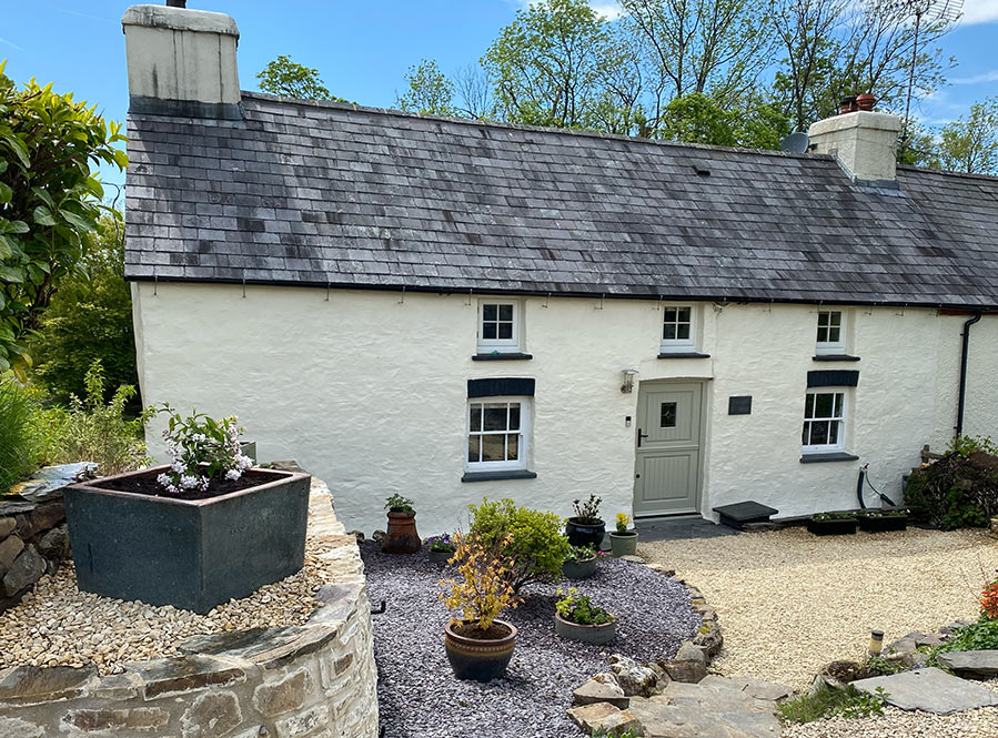 Cottage in the spring