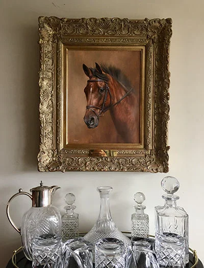 Kate's Testimonial for Her New Pet Portrait A client unpacking and admiring a stunning new pet portrait, expressing delight at its quality.